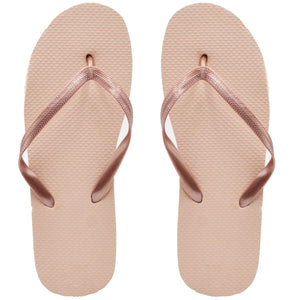 Pink Gold Flip Flops (Case of 48 Pairs)